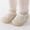 Khaki, variant on VOUZZA Infant Kids Leisure Shoes Mesh Soft Bottom Breathable Slip-On Sport Socks Shoes Non-Slip Solid Color Walking Sneakers