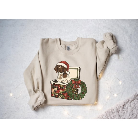 Christmas Pointer Dogs Shirt, Dog Christmas Sweatshirt, Gift For Dog Lover, German Pointer Camo Shirt