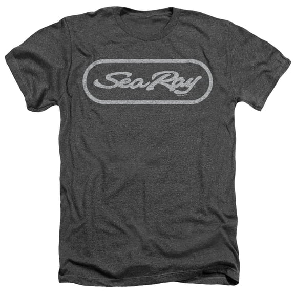 Sea Ray Oval Hold Unisex Adult Heather T Shirt, Charcoal Heather, X-Large