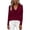 Wine, variant on Womens Spring Tops Dressy Cowl Neck Long Sleeve Shirts Loose Business Casual Blouses Teacher Tunic Top