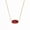 Dark Red, variant on Women's Oval Druzy Crystal Pendant Necklace, 14K Gold Plated Chain, Hypoallergenic Statement Jewelry for Everyday Wear