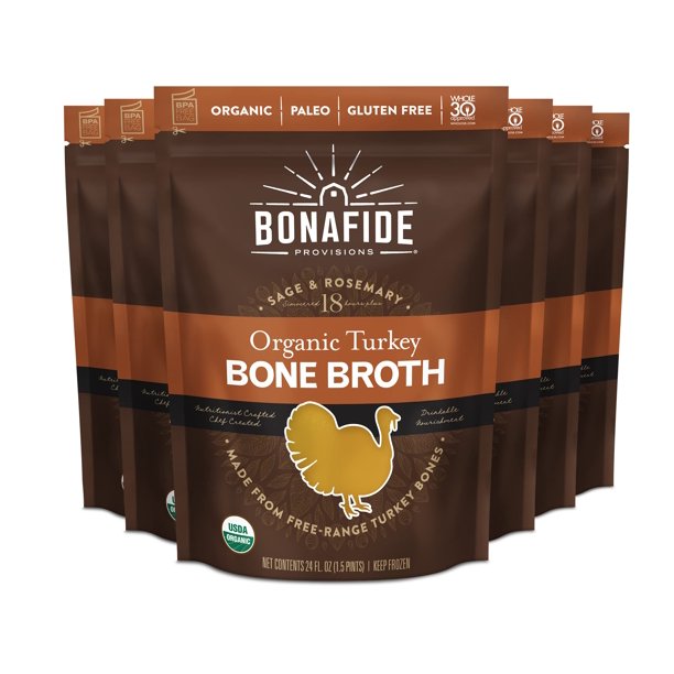 6pack Organic Turkey Bone Broth