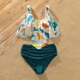 thumbnail image 3 of PatPat Family Matching Allover Dinosaur Print Swim Trunks and Ruffle Trim Two-piece Swimsuit, 3 of 11