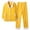 Yellow, variant on Xunlbb Pajama Sets Women's Solid Color Thick Warm Long Sleeves Top Pants Pajama Sets M-2XL
