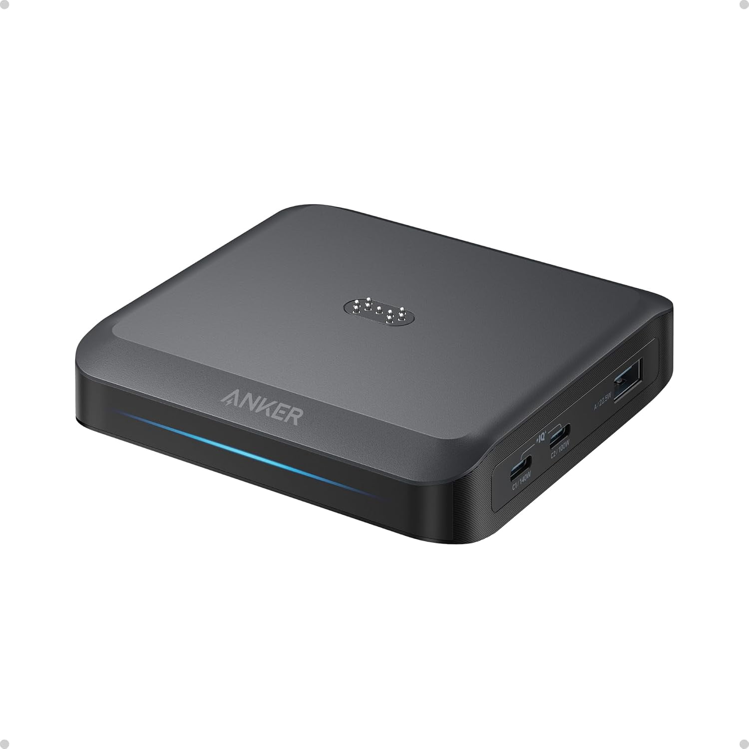 Anker Power Bank, 25,000mAh, Triple 100W USB-C Ports, Built-in