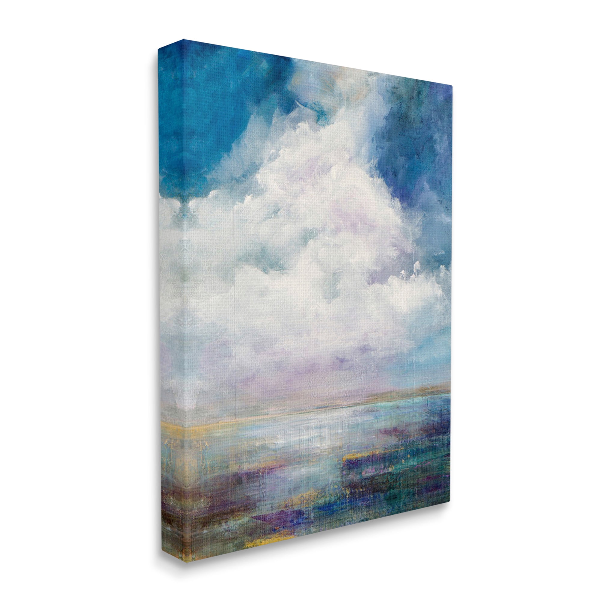 Stupell Industries Traditional Clouds Landscape Landscape Painting Gallery Wrapped Canvas Art Print Wall Art, 16 x 20