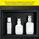 thumbnail image 3 of Inteprter Nicho de ducha empotrado de acero inoxidable de estilo moderno negro para almacenamiento de baño elegante y versátil Juegos de accesorios de baño, 3 of 6