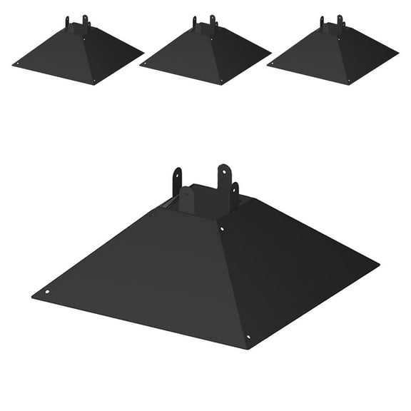 Moyitang 4 Pieces Bird Feeder Squirrel Baffle Garden Accessories for 4"x4" Wood Post