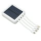 thumbnail image 5 of Banco de energía solar para teléfono de 20000 mAh, 4 puertos USB, banco de energía solar portátil resistente al agua con cable de carga para exteriores, color blanco, 5 of 8