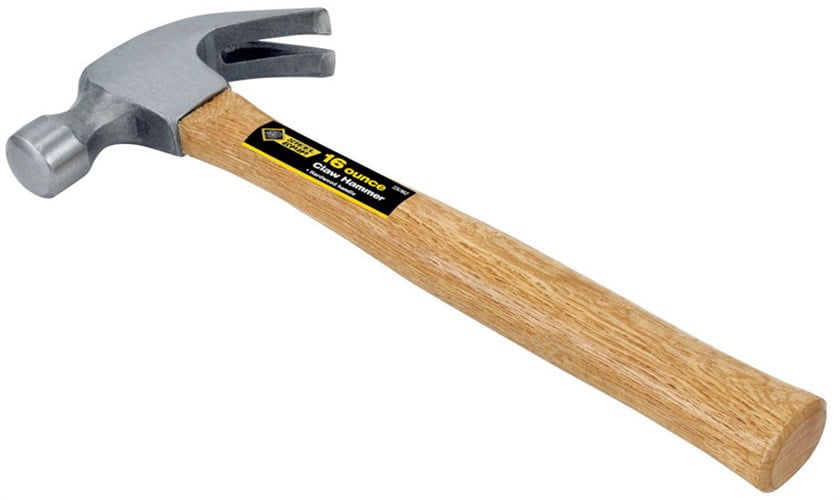 CLAW HAMMER  BLUE CHIP PRODUCTS  STEEL 16 OZ WITH RUBBER HANDLE 