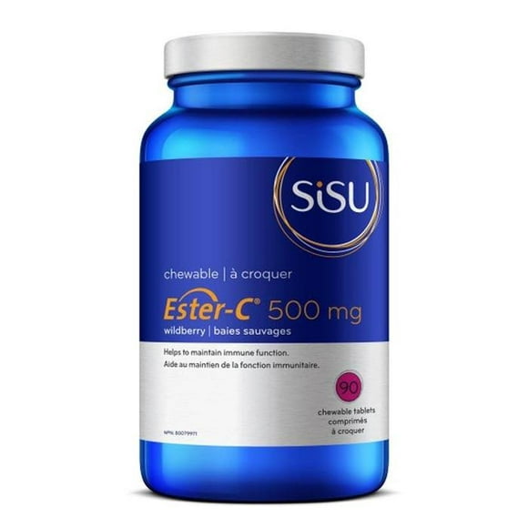Sisu - Ester-C 500 mg à Croquer, 90 Comprimés Plusieurs Options