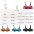 thumbnail image 4 of Sentmoon Womens Bra Womens Sports Bras Lace Wireless Bra Breathable Soft Stretch Seamless Comfort Light Support Solid Color Relaxed Fit Everyday Bralette for Work Travel Lounge All Day Wear, 4 of 6