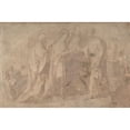 thumbnail image 3 of Giorgio Picchi the Younger 18x13 Black Modern Framed Museum Art Print Titled - The Marriage of the Virgin (Lunette) (1580-1600), 3 of 5
