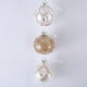thumbnail image 3 of DIYOO - Juego de 9 bolas navideñas con correa y cuerda, adornos navideños para árboles de Navidad, bolas irrompibles de color champán para fiestas de bodas, 8 cm, 3 of 8