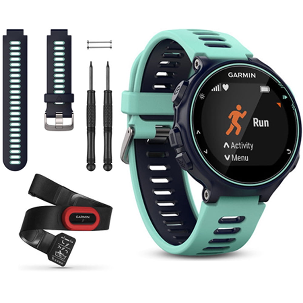 Garmin Forerunner 735XT GPS Running Watch Run-Bundle with Midnight Blue Band Blue) - Walmart.com