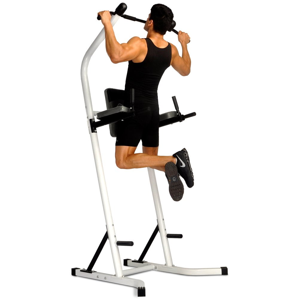 Ainfox Heavy Duty Power Tower with Dip Station, Pull Up Bar Standing Tower Gym Equipment Sports Ainfox Heavy Duty Power Tower with Dip Station, Pull Up Bar Standing Tower Gym Equipment Sports