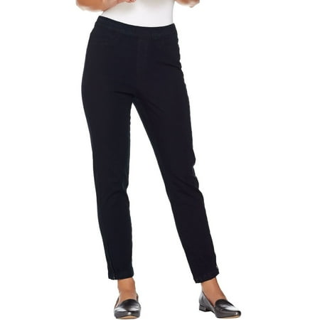 Isaac Mizrahi Petite 24/7 Denim Ankle Jeans Zips A283795