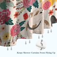 thumbnail image 6 of Dogs with Pioneer Flower Shower Curtain 36"x72" ,Bathroom Decorative Shower Curtains Set with 12 Hooks,Modern Waterproof Washable Shower Curtain, 6 of 6