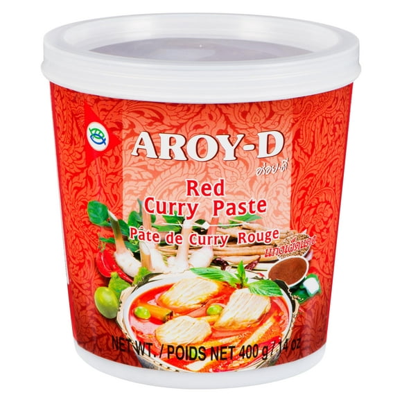 Pâte de curi rouge d'Aroy-D 400 g