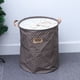 thumbnail image 5 of Cesta de lavandería grande con lunares, plegable, para guardar ropa sucia, artículos para el hogar (café), 5 of 7