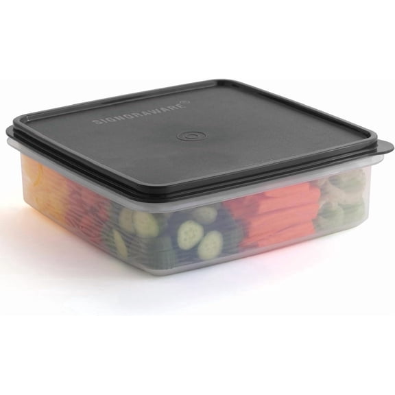 SIGNORAWARE 3 L Airtight Food Storage Container with Lid – Black