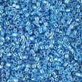 thumbnail image 2 of Miyuki Delica Seed Beads – Size 11/0 (1.6 mm), DB0177, Trnsp. Aqua AB, 7.2 g, Approx. 1440 Beads, 2 of 7