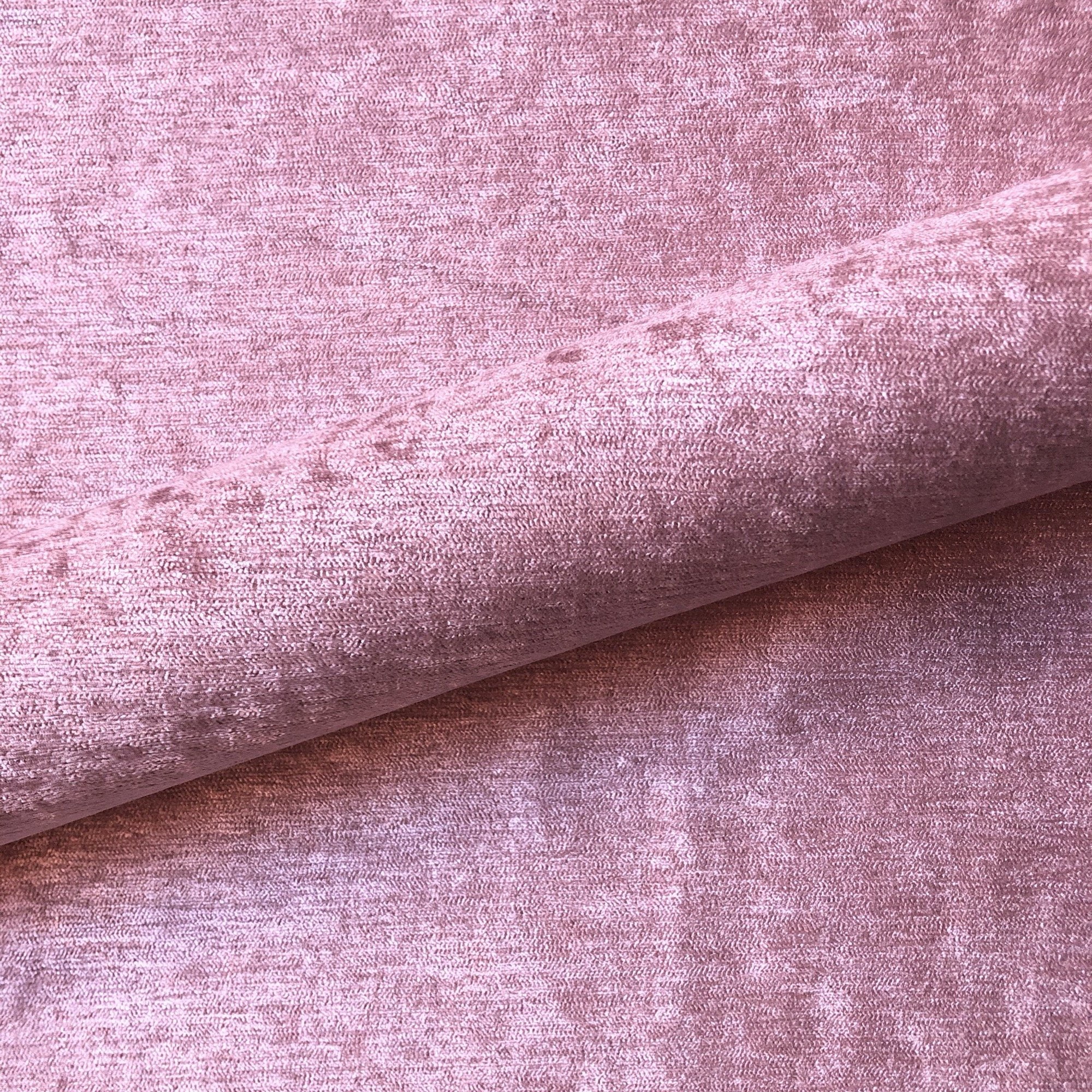 Baby Pink Modern Glam Solid Chenille Upholstery Fabric 54" by the Yard