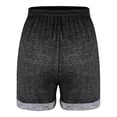 thumbnail image 6 of Bzhegqhd Spring Summer Solid Color Pockets Yoga Drawstring Outwear Sports Shorts for Women, 6 of 7