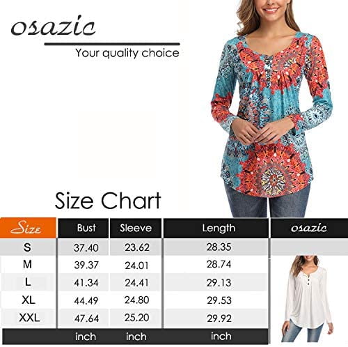osazic Womens Tops V Neck Soft T-Shirts Floral Swing Flowy Tunic Button up Casual Loose Blouses Summer Tanks S-XXL