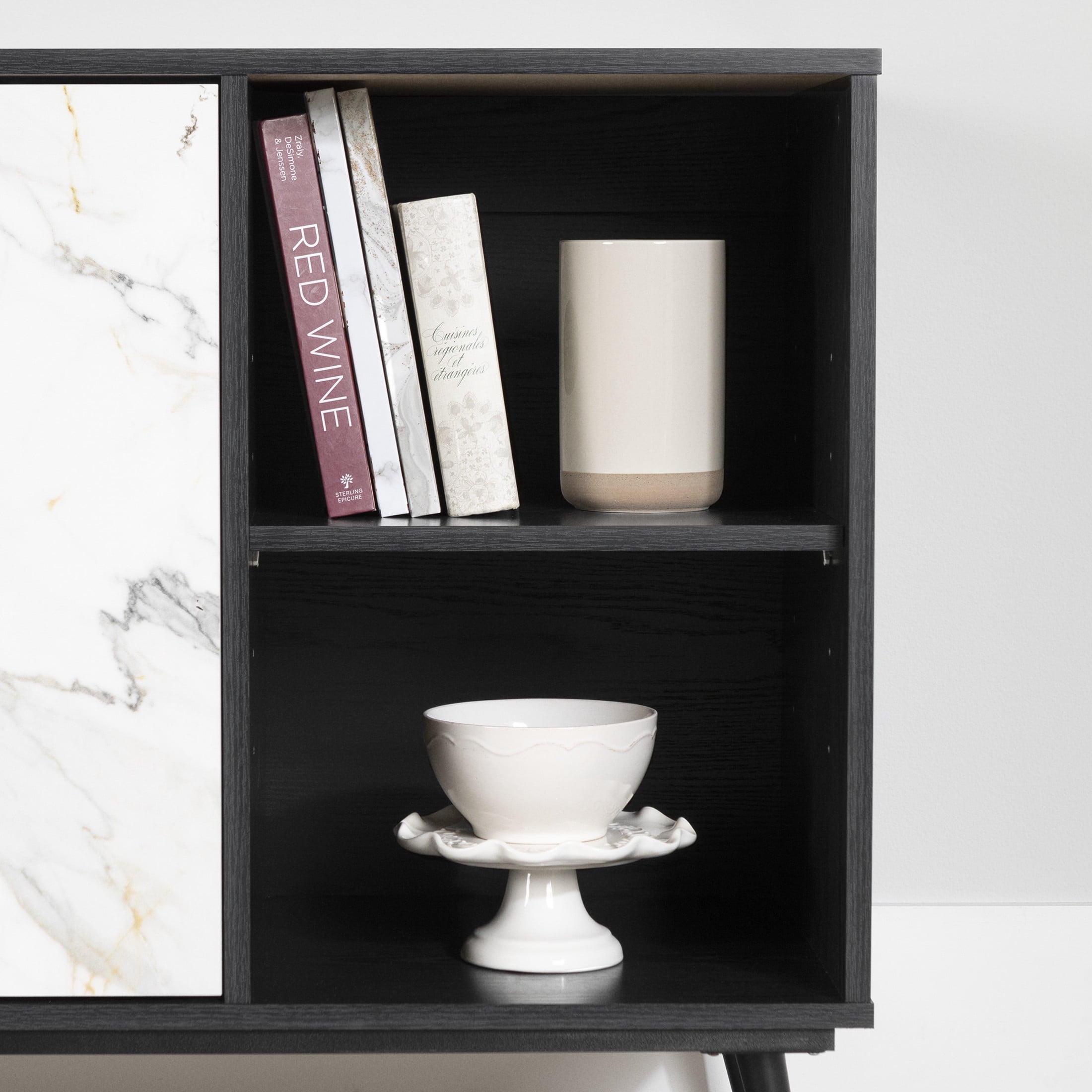 South Shore Mezzy, Contemporary Sideboard,  Black