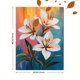 thumbnail image 3 of Qisvanset 12x16 Inch 2D Flat Framed Canvas Art, White Lily Pop Art Spring Summer Colorful TV Home Wall Decor, 3 of 5