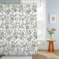 thumbnail image 4 of Shower Curtains for Bathroom, Farmhouse Flowers Waterproof Fabric Shower Curtain, Pastoral Vintage Leaf Spring Summer Decorative Bathroom Curtain for Bathtub, 36"x72", No Hooks Included, 4 of 9