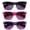 3 Pack Black, Hot Pink & Purple, variant on Kyra Kids Plastic Polka Dot Bow Sunglasses Lead Free