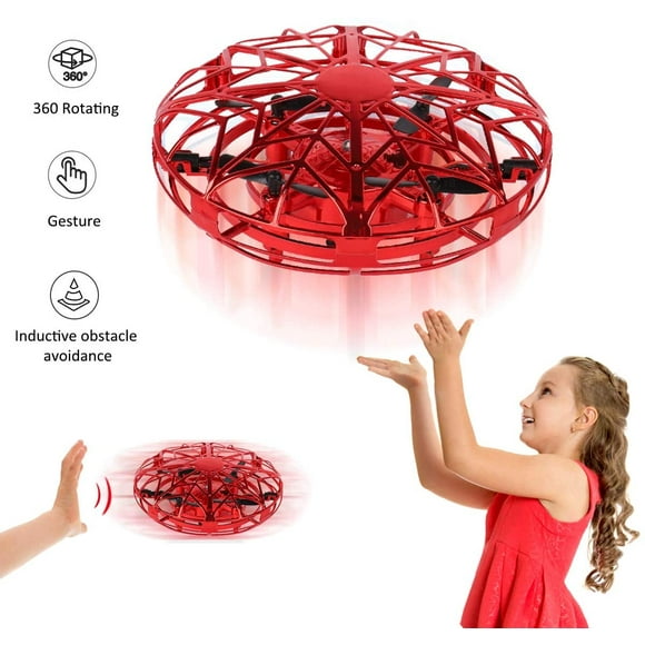 Gifts For 5-8 Year Old Girls Flying Ball Toys Mini Drone For Children Hand-Controlled Rc Toys Air Magic Hogs Ufo Toys With Led Lighting For Children