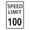 Speed Limit 100, variant on Speed Limit 10 Mph Sign, Speed Limit Signs Novelty Slow Down Sign Warning Traffic Road Street Sign 8X12 Inches
