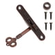 thumbnail image 2 of Juego de 2 cerraduras para puertas de armario, antiguas, decorativas, con llave, 2 of 6