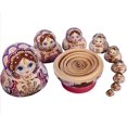 thumbnail image 4 of 10 Pcs Poupées Russes Fines Gigognes Matryoshka Handmad, 4 of 4