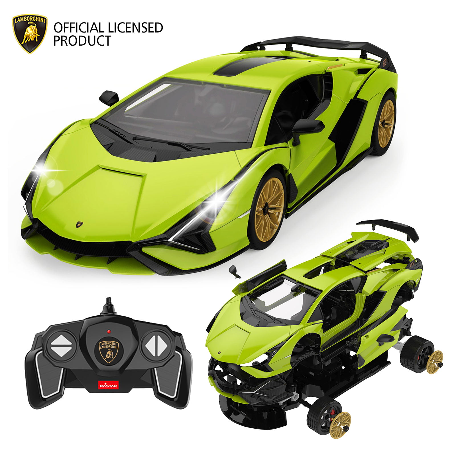 GotechoD Remote Control Car 1:18 RC Cars for Kids 2.4Ghz High Speed Racing Car Rechargeable Electronic Hobby Car Toys for 6,7,8-16 Year Old Boys Girls Adults Gifts Blue 