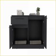 thumbnail image 4 of Dressers | Modern Dual-Purpose Dresser & TV Stand | Black | Particle Board, 4 of 7