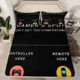 thumbnail image 2 of Castle Fairy Black Gamepads 4pcs Bed Sheets for Teenagers,Video Game King Sheets,Cartoon Gamer Super Cozy Sheet Set,Breathable Home Decor, 2 of 7