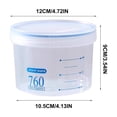 thumbnail image 3 of Fufafayo Plastic Airtight Storage Jars, Multipurpose Kitchen Sealed Containers, Grain Cereal Storage Canisters, Reusable Food Storage Pots for Powdered Milk, 3 of 6