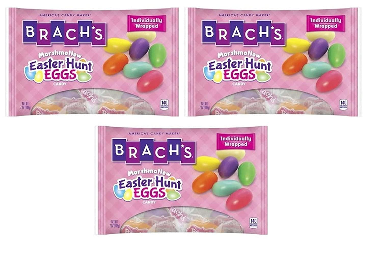 Brachs Easter Hunt Eggs Marshmallow Candy 7 oz (3 Pack)