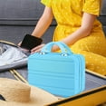 thumbnail image 6 of Hand Luggage Makeup Case - Small Portable Travel Case, ABS Material, Scratch-Resistant, Large Capacity, Convenient Carry-On with Handle for Cosmetics, Jewelry, and Personal Items, Makeup Organizers, 6 of 8
