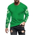 thumbnail image 2 of Ceisia Men's Fashion Printed Round Neck Casual Daily Long Sleeve Top Gift, 2 of 5