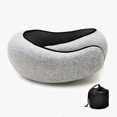 thumbnail image 4 of Travel-Ready Memory Foam Neck Support Pillow: U-Shaped Design for All-Round Cervical Care, Soft Cotton Cover, Removable & Washable, Compact Storage for Business Trips, Airplane Rides & Naps –, 4 of 6