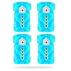 Skin Decal Wrap Compatible With DJI Inspire 1 Battery Batteries (4 pack) Blue Vintage