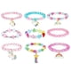 thumbnail image 1 of Paquete de 9 pulseras coloridas de unicornio, pulseras de unicornio para niñas, pulsera de cuentas de unicornio arcoíris para regalos de fiesta de cumpleaños, 1 of 6