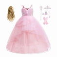 thumbnail image 1 of HAWEE Robe de Sorcière pour Filles Cosplay d'Halloween Princesse Paillettes Tenues en Maille, 1 of 7