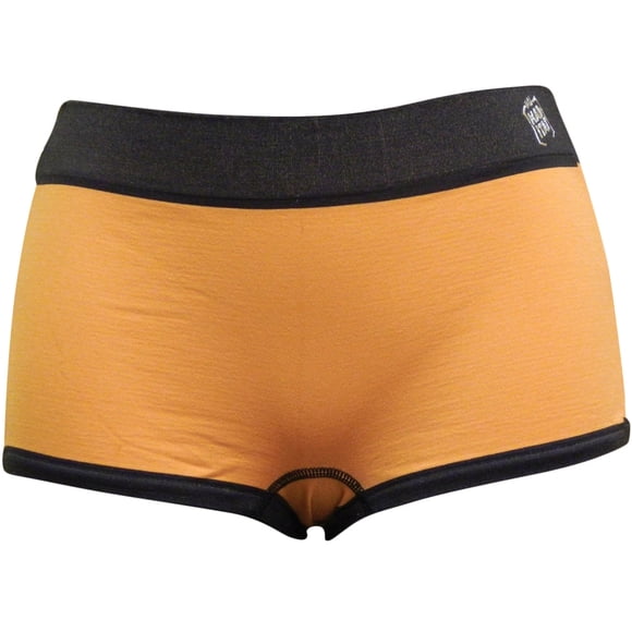Wild Habitat Gold Leopard Plain Women's Boy Shorts - X-Large