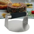 thumbnail image 6 of Burger Press Maker Meat Looser Meat Tenderisers Nonstick Flat Bottom Grill Cooking Smasher Press Burger Smasher for Steak Sandwiches Paninis black handle, 6 of 8